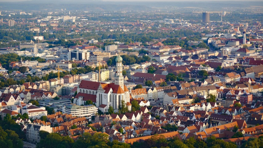 Blick auf die Stadt Augsburg